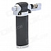 20# Stainless Steel Windproof Gas Blue / Yellow Flame Jet Lighter - Silver + Black