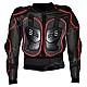 YW002 Square Mesh Motorcycle / Cycle / Racing Safety Body Protection - Black + Grey + Red (L)