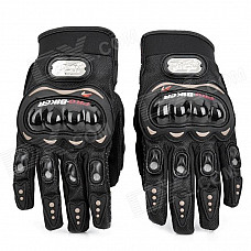 PRO-BIKER MCS-01C Motorcycle Racing Full-Finger Warm Gloves - Black (Size L / Pair)