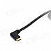 Gold Plated Vertical Mini HDMI V1.3 Male to HDMI Male Cable - Black (130cm)