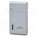 JOBON ZB-607 Windproof Butane Jet Torch Lighter w/ Pouch - Silver