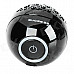GUCEE X1 Portable Bluetooth V3.0 + EDR Rechargeable Wireless Speaker w/ Microphone / Strap - Black
