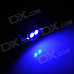 B8.5 0.18W 10lm 2-SMD 3528 LED Blue Light Car License / Indicator Lamp - Blue (DC 12V / 2 PCS)