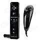 Wii GOiGame Motion Plus w/ Silicone Sleeve + Nunchuck Controller - Black
