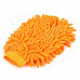 MH-M01 Double-Face Microfiber Wash Cleaning Mitt - Orange