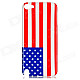The US Flag Pattern Protective Plastic Back Case for Ipod Touch 5 - Red + White + Blue