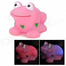 Resin Color Changing Bathing Floating Frog Toy - Pink (2 x AG1130)