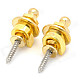 Universal Aluminum Alloy Strap Lock & Knob for Electric / Wooden Guitar - Golden (2 PCS)