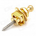 Universal Aluminum Alloy Strap Lock & Knob for Electric / Wooden Guitar - Golden (2 PCS)