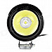 Waterproof 3W 270lm LED White Light Motorcycle Headlamp - Black (12~80V)