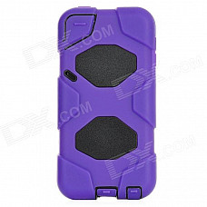 Robot Style Detachable Protective Plastic + PC Case for Ipod Touch 5 - Purple + Black