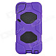 Robot Style Detachable Protective Plastic + PC Case for Ipod Touch 5 - Purple + Black
