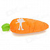 2543 Carrot Shaped PP Cotton Plush Throw Pillow - Orange (40cm-Length)