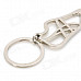 Sneakers Shaped Zinc Alloy Key Chain - Silver