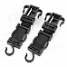 CQS-001 Multi-Function Vehicle Seat Plastic Car Hooks - Black (2 PCS)