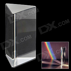 Optical Triple Triangular Glass Prism Spectrum - White