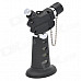 XS-0901 Stainless Steel Windproof Gas Blue / Yellow Flame Jet Lighter - Black