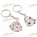 Stainless Steel Chinese Cheongsam Couple's Keychains (2-Piece Set)