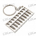 Stainless Steel Mini Abacus Counting Frame Keychain