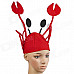 Crab Style Children's Soft Plush Cap - Red