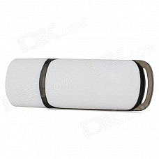 Stylish USB 2.0 Flash Disk Drive - White + Transparent Black (8GB)