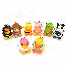 Novelty B.Duck Key Ring Toy Set - Multi-Colored (8 PCS)