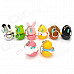 Novelty B.Duck Key Ring Toy Set - Multi-Colored (8 PCS)