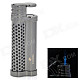 Cool Alloy Butane Jet Torch Cigar Lighter - Dark Silver