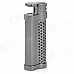 Cool Alloy Butane Jet Torch Cigar Lighter - Dark Silver