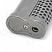 Cool Alloy Butane Jet Torch Cigar Lighter - Dark Silver