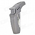 Stylish Windproof Butane Torch Lighter - Silver Grey