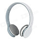 Rapoo H6060 Wireless Bluetooth V2.1 Stereo Headphones w/ Mic + Touch Volume Control - White + Grey
