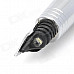 3-in-1 Fountain Pen w/ Butane Lighter + White Illuminating Light - Black + Silver (3 x AG4)