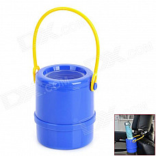 Car Retractable Waste Basket Umbrella Holder - Blue