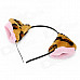 Cute Plush Leopard Grain Ears Pattern Headband