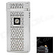 HONEST QQ-BCZ290 Touch Induction Steel + Alloy Butane Gas Windproof Lighter - Silver