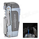 MHQ003 Multifunction Wine / Beer Opener + Knife + Windproof Butane Lighter - Silver + Dark Grey