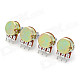 B500K Volume Control Potentiometer for Guitar / Bass - Brown + Silver (4 PCS)