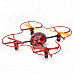 Huan Qi 882 Beetle Style 2.4G UFO 4-CH Remote Control Airplane - Black + Red (AA Battery)