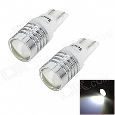 SENCART T10 1.5W 6500K 120lm White Light High Power LED Decoration Lamps (2 PCS / 12~16V)