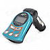 1.1" LCD Car MP3 Player FM Transmitter w/ USB / SD / TF / Remote Controller - Black + Blue