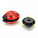 Funi CT-336 Lady Beetle Shape Magnet Stickers - Red + Orange + Green + Blue + Yellow (10 PCS)