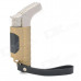 QH Stylish Windproof Gun Style Gas Lighter - Golden + Black
