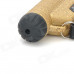QH Stylish Windproof Gun Style Gas Lighter - Golden + Black