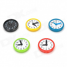 Funi CT-993 Clock Timing Shape Magnet Stickers - Green + Black + Yellow + Red + White (5 PCS)