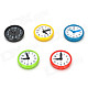 Funi CT-993 Clock Timing Shape Magnet Stickers - Green + Black + Yellow + Red + White (5 PCS)