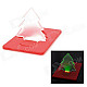 SXH-sdd001 Creative Ultra-Thin Christmas Tree Shaped 2-LED Green Light Card Lamp - Red (1 x CR1220)