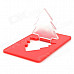 SXH-sdd001 Creative Ultra-Thin Christmas Tree Shaped 2-LED Green Light Card Lamp - Red (1 x CR1220)