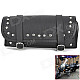 Studded Artificial Leather Tool Bag for Motorcycle - Black