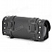 Studded Artificial Leather Tool Bag for Motorcycle - Black